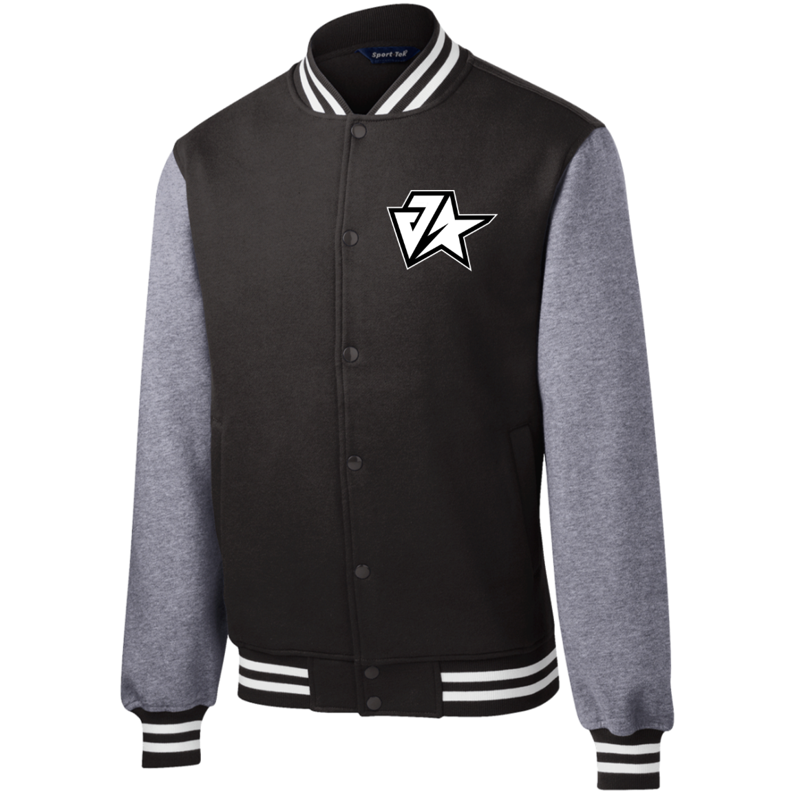 Justice sales varsity jacket