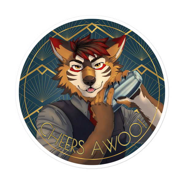 Awoo Fury Sticker Cheers Awoo! Bubble-free Sticker